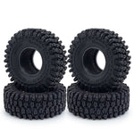 AXSPEED 4PCS 1.0" Rubber Tyres Mud Terrain Wheel Tires 50/54/58/62/64/65mm for 1/18 1/ close-up view