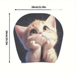 Two cute cat car headrest covers, car interior accessories, daily universal, anti-o additional angle