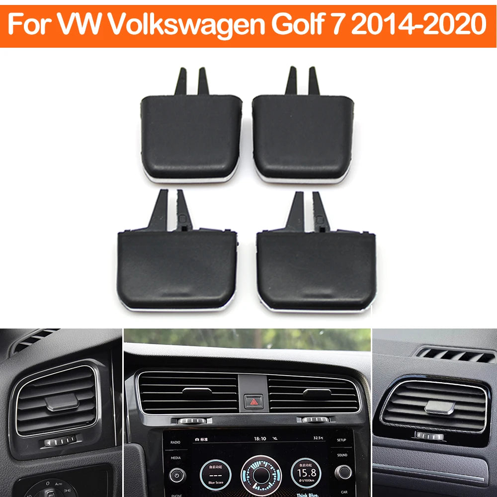  1/2/4PCS Front Rear Left Right Air Conditioner Outlet AC Vent Grille Slider Tab Clip Pick For VW Volkswagen Golf 7 2014-2020