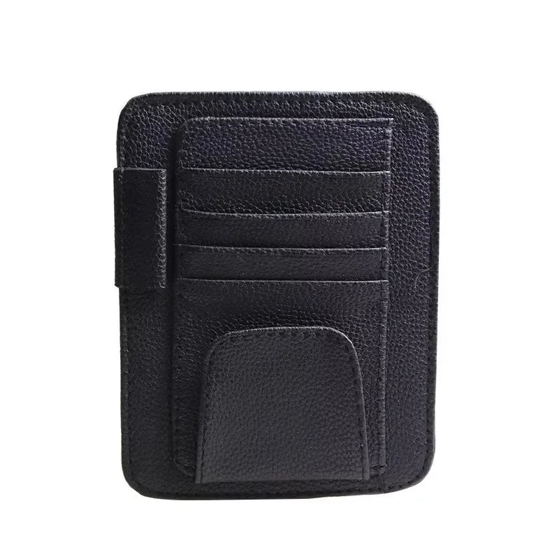 Car sun visor storage bag car glasses clip car interior supplies 12.5*15CM car busine alternate view