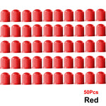 AUTCOAT Tire Stem Valve Caps | Universal Plastic Valve Covers for Cars, Trucks, Bikes close-up view