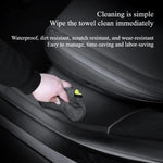 For Tesla Model Y Juniper 2025 Front Rear Door Sill Protector Threshold Strip A Pillar B detail view