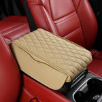 Car Armrest Pad Organizer Bag Thicken Memory Foam Anti Scratch Pads Center Console Car Elbow Rest Storage Pocket Goods