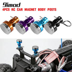 9IMOD 4pcs RC Magnetic Body Post Metal RC Car Shell Mount Column with Clips for 1/10 Axial SCX10 Tra