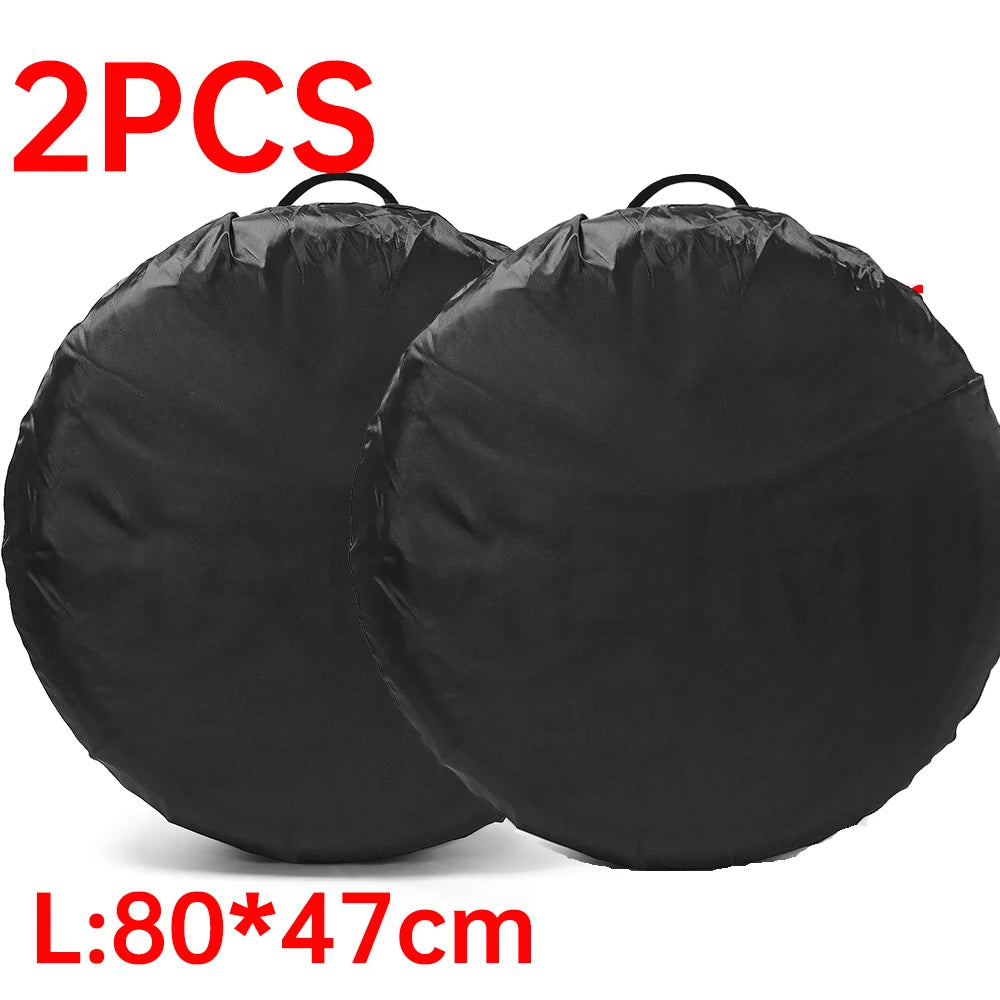 1/2/4PCS Car Auto Wheel Tire Cover | Weatherproof Dust-Proof Spare Tire Bag for 4x4 additional angle