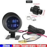 Car Water Temperature Gauge with Voltmeter 2 in 1 | -10 to 110 Celsius LCD Display lifestyle view