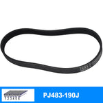 VEGA V-Belt PJ483 190J Rubber Belt 3/4/5/6/7 Ribs For DIY RC Model Motor Transmission close-up view