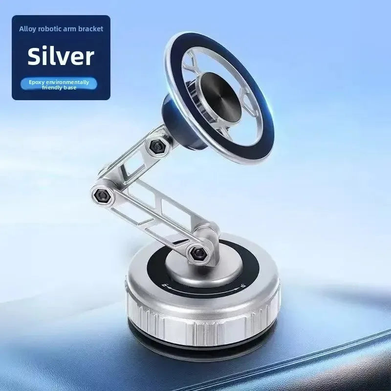 X98 Magnetic Phone Holder 360 Degree Rotating Folding Electric Vacuum Suction Phone Stand For Car Navigation Bracket