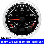 85mm 3 in 1 GPS Speedometer, Fuel Level Gauge, and Voltmeter | 12V/24V for Car, Marin alternate view