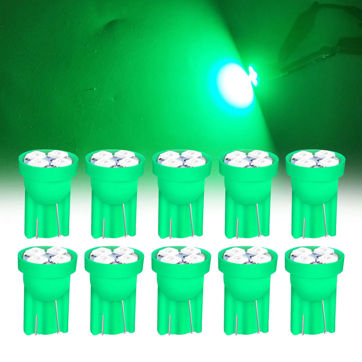 10 Pcs T10 4SMD 1210 LED Car Light Blue Reading Light Set alternate view