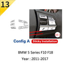 For BMW 5 Series F10 F11 520i Carbon Fiber Central Armrest Box Cover Storage Box Gear Position Panel Decoration Cover Auto Parts