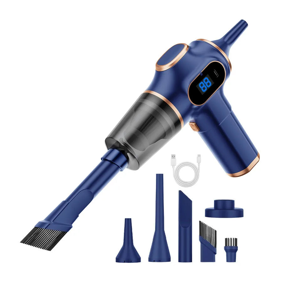 Portable Wireless Car Vacuum | 95000PA Powerful Handheld Cleaner for Home and Auto