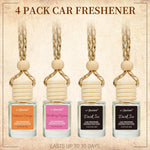 4 Pack Hanging Car Air Freshener & Diffuser | 120-Day Long-Lasting Fragrance Variety alternate view
