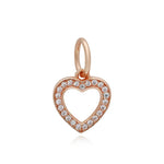 925 Sterling Silver Trinkets Rose Gold Locks And Keys Charm Of 925 Chain Bead Fit Orig close-up view