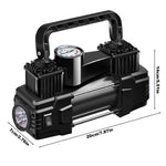 12V Metal Air Compressor Portable Dual Cylinder Auto Inflatable Pump 150PSI | Heavy D alternate view