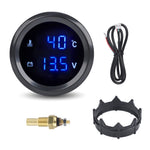 2" 52mm Digital Turbo Boost Gauge PSI BAR Car Water Temp Voltmeter Tachometer Rpm Gau alternate view
