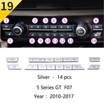 For BMW 5 Series GT F07 528 535i Carbon Fiber Car Styling Center Console Lid Armrest Box Trim Protective Cover Auto Accessories