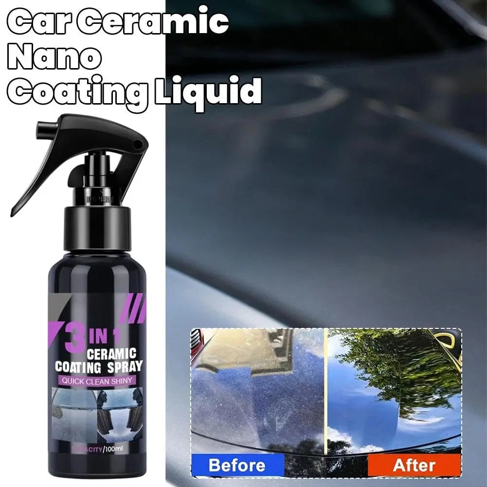 Nano Crystal Hydrophobic Layer 3 in 1 Car Ceramic Nano Coating Liquid Coatin Polishing Paint Agent C