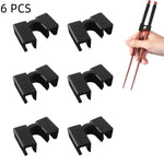 6PCS Reusable Training Chopsticks Helpers Right Left Handed Non-Slip Reusable and Rep lifestyle view