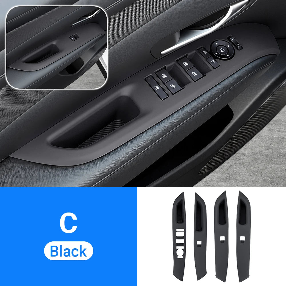 For Hyundai Tucson NX4 2025 2026 Car Center Console Organizer Tray Armrest Storage Box Glass Lift Switch Silicone Cover