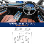 For MAZDA CX-50 CX50 2023 2024 Sticker Anti-scratch Car Interior Center Console Media Dashboard Navigation TPU Protector Film