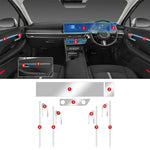Interior Film for HYUNDAI SONATA 2024 2025 Center Console Screen Protective Film Anti-scratch Repair Clear Sticker Accessories