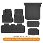 Tesla Model Y Juniper 2025 Floor Mats | Double Layer TPE, Waterproof, Non-Slip, Trunk lifestyle view