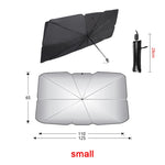 Car Windshield Sun Shade Umbrella Foldable Canvas additional angle