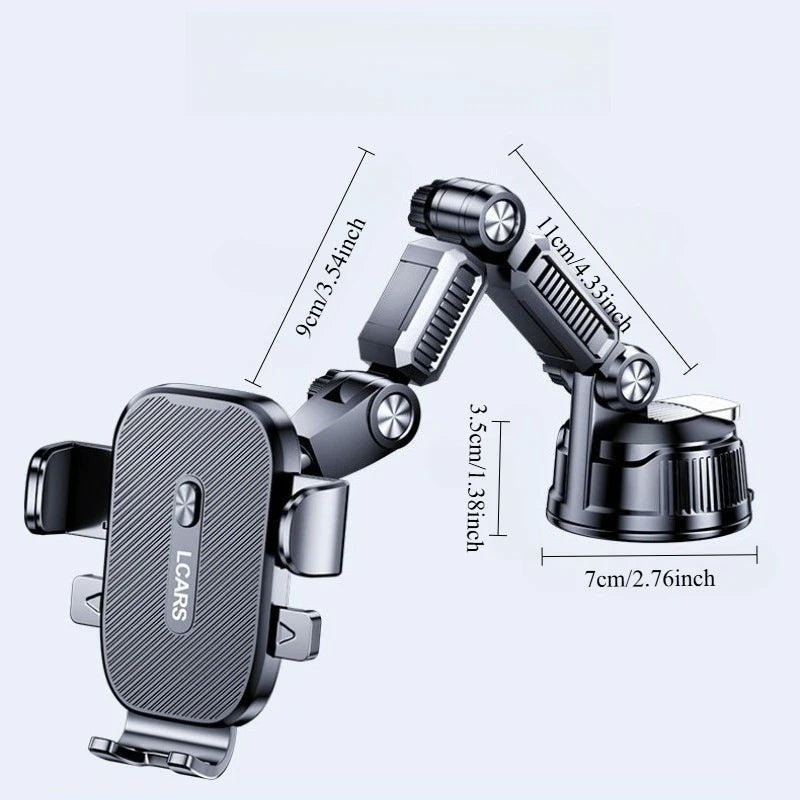 Mobile Phone Car Mount 2026 New Model Car Dashboard Large Suction Cup Truck Navigation Anti-Shake Support Stand
