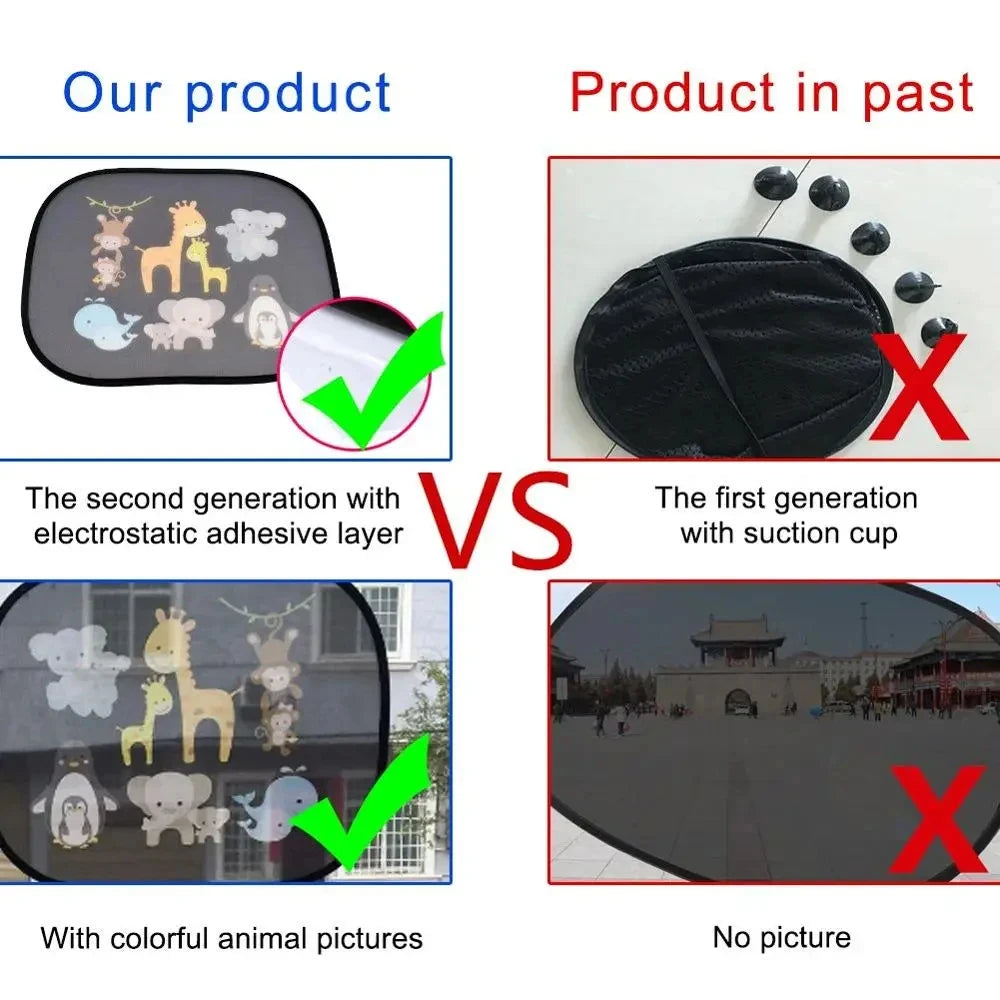 Universal Car SunShade Side Window Windscreen Roof Window For Children Adults Adsorpt lifestyle view
