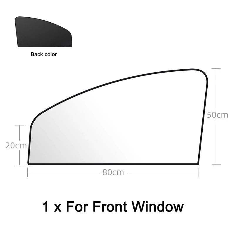 Car Side Window Sun Shade | Magnetic UV Protection Curtains for Privacy and Heat Reduc close-up view