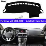 Car Dashboard Cover For Volvo V40 2013 - 2020 Center Console Protector Carpet Dashmat Sun Shade Carpet Rug 2019 2018 2017 2016