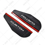 2PCS Car Rearview Mirror Rain Eyebrow | Carbon Fiber Rain Shield Cover close-up view
