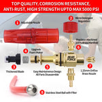Brass Snow Foam Lance for Pressure Washer | Compatible with Karcher Elitech Bort AR Bosc detail view