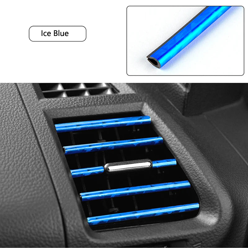 PVC U-Shaped Car Air Outlet Decorative Trim Strip alternate view