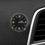 Black Car Clock Analog Alarm Clock Round Display Car RV Truck Interior Dash Mount electronic Quartz Clocks Car Gadgets