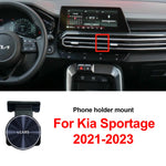 Suitable for Kia Sportage Car Phone Holder, 21-23 Model Car-Specific Magnetic Car Navigation Mount, Can Be Rotated and Adjusted Without Blocking the Line of Sight, Comes with a Free Parking Number Plate