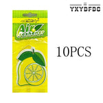 Fruit Car Air Freshener | Natural Aromatherapy Tea Paper Hanging Perfume close-up view