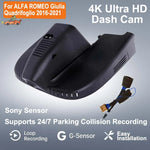 Alfa Romeo Giulia Dash Cam 4K WiFi | Plug and Play Hidden Dashcam for Giulia Quadrifoglio Veloce 201