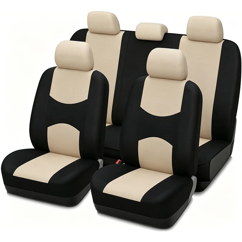 Full Interior Car Seat Cover for Universal Motors Fit Universal Automotive Seat Protector Cover