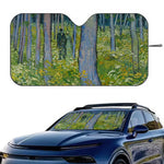 Starry Night Van Gogh Art Windshield Sun Shade | Car SUV Truck Front Window Protector detail view