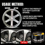 Automobile Wheel Rim Scratch Reconditioning Paste, Tire Rim Scratch Paint Repair Past lifestyle view