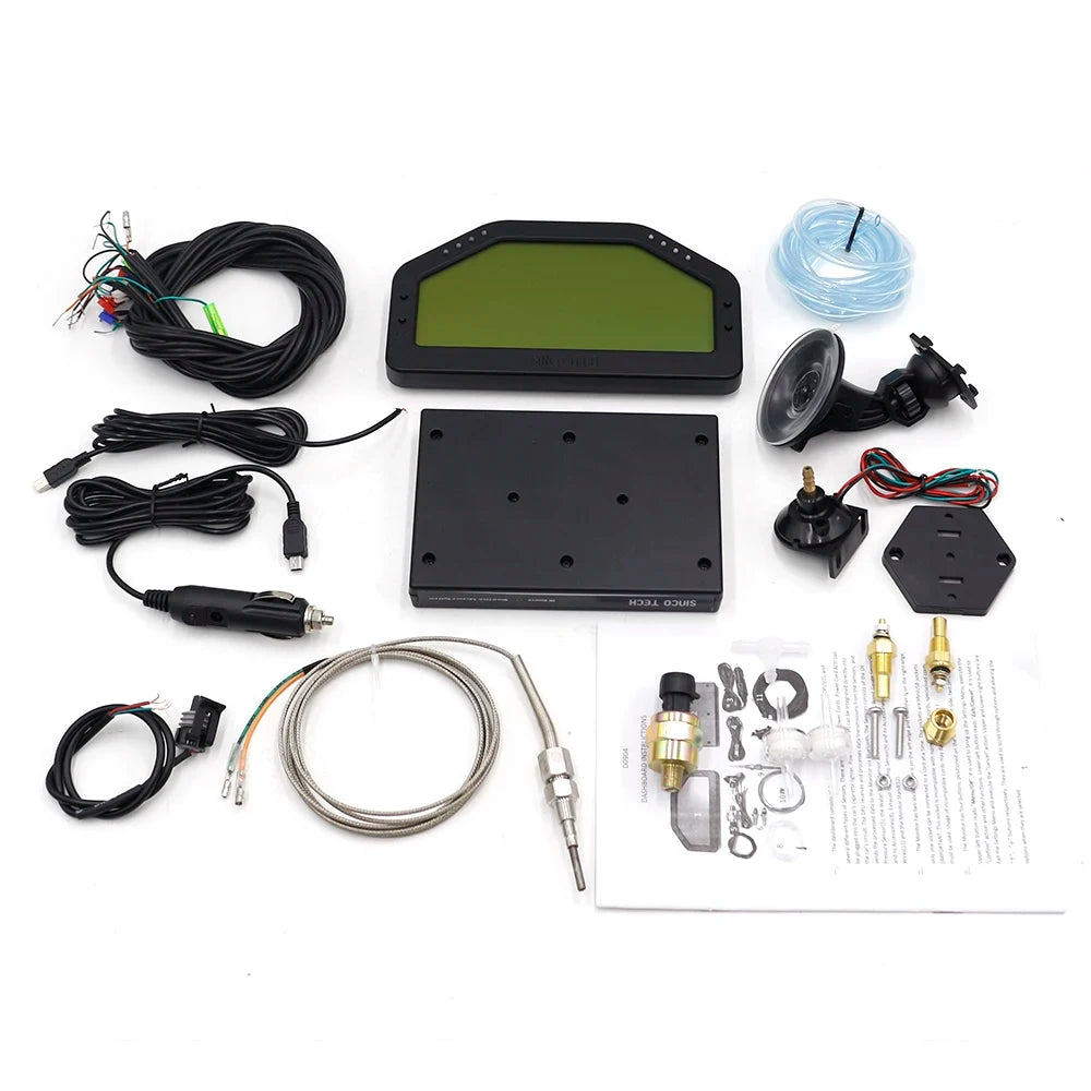 DO904 9-in-1 Multi-Function Car Gauge | LED Digital Tachometer with Full Sensor Kit alternate view