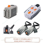 MOC Power Functions M/L/XL Motor Battery Box IR Remote Receiver for RC Car Robot Mode alternate view