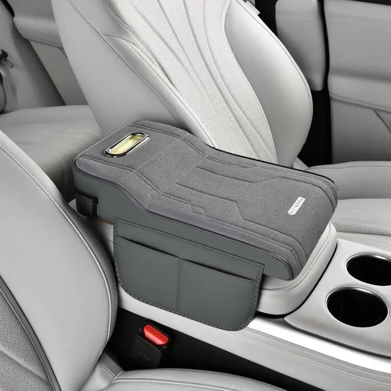 〔Vic〕Car Armrest Cushion with Tissue Box & Storage Pocket - Memory Foam Arm Rest Pad alternate view