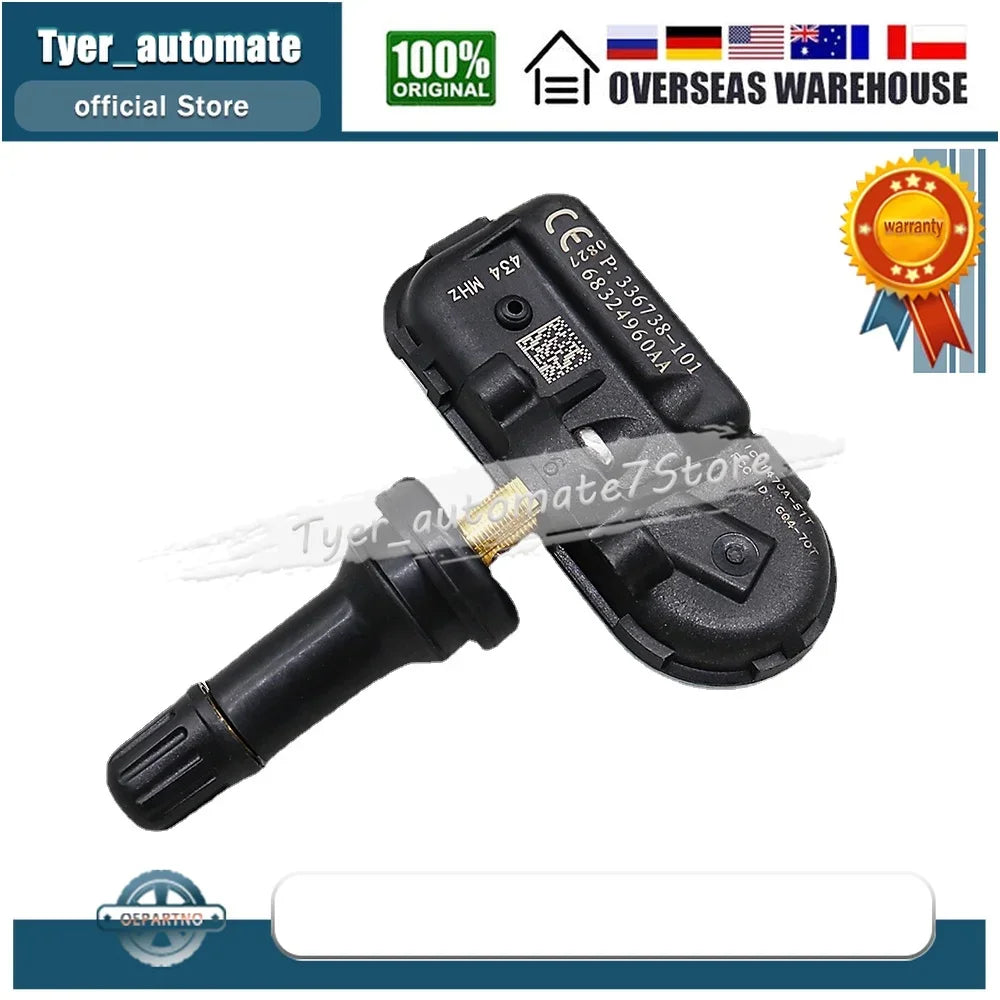 4PCS Tire Pressure Monitoring System Sensor 434MHz for Jeep Cherokee RAM 1500 2500 350 close-up view