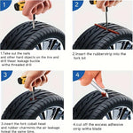 Emergency Tire Repair Kit - Heavy-Duty Glue & Rubber Strips for Flat Puncture Fix o additional angle