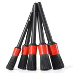 5PCS Car Cleaning Wheel Brush Car Detail Brush Suitable For Tire Engine Car Interior A close-up view