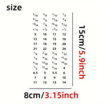 60pcs Mechanical Drive Socket Label Stickers Quick and Easy Reminder Sticker Toolbox E close-up view