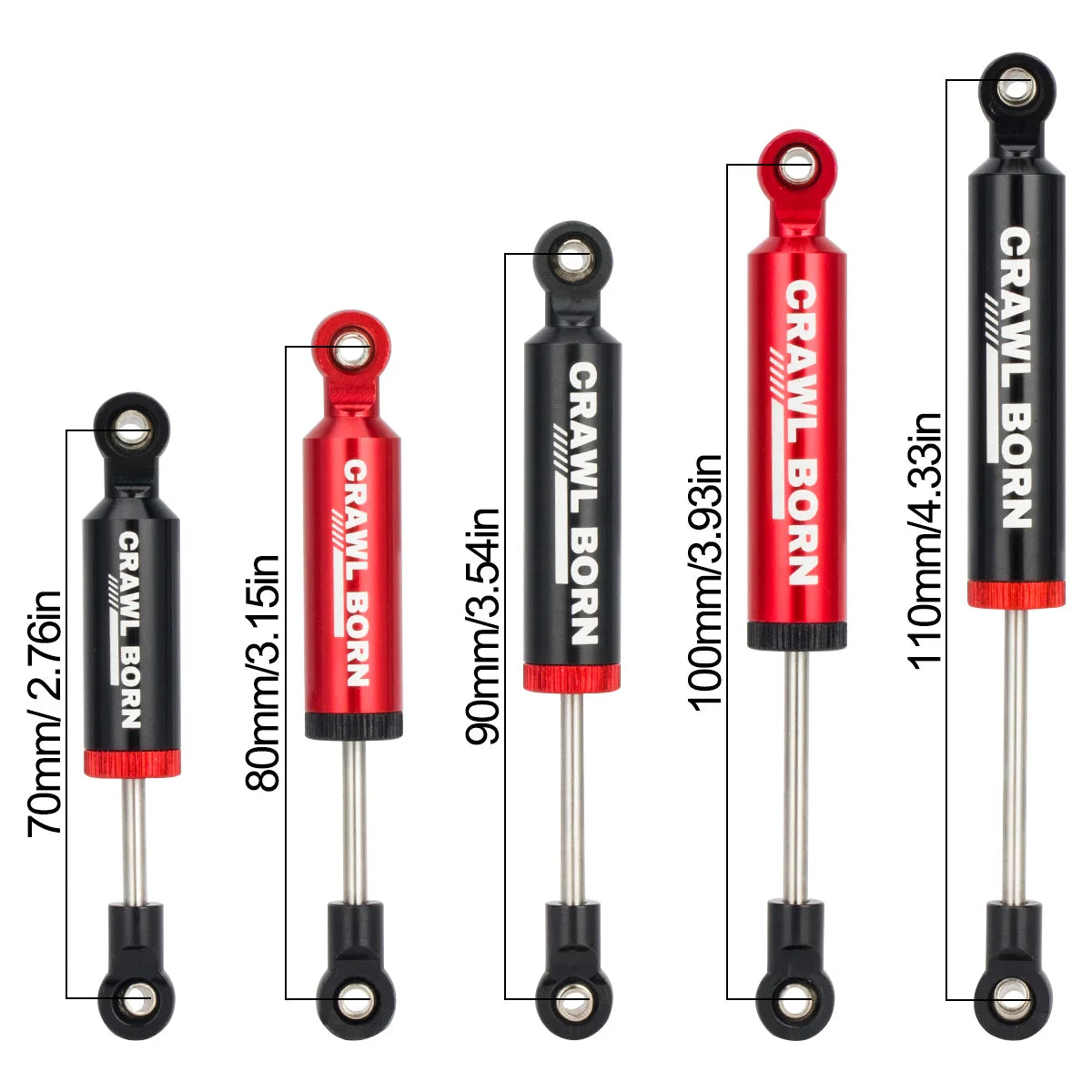RC Car Shock Absorber Damper 4PCS 1/10 Crawler SCX10 II TRX4 detail view